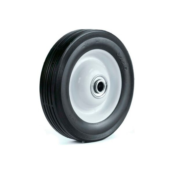 Martin Wheel Light Duty Steel Wheel - 6 x 1.50 - 1-3/8" Offset Hub - 1/2" BB - Rib Tread 615-OF-R - main